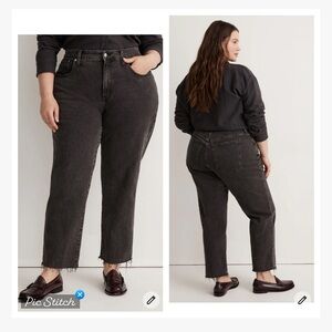 Madewell Curvy Perfect Vintage Straight Jeans Lunar Wash